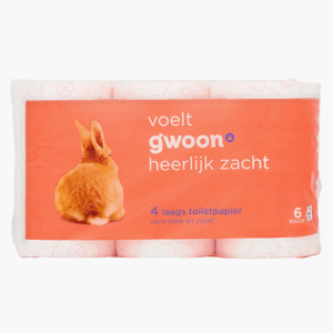 G'woon Toiletpapier 4-laags 6st