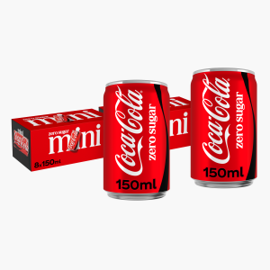Coca Cola Zero Sugar mini can 0.15L 8-pack 2x