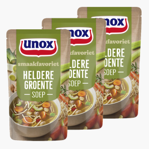 Unox Heldere Groente Soep 570ml 3x