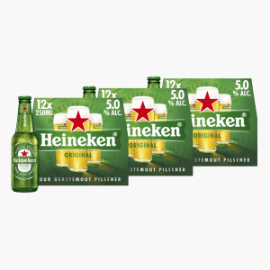Heineken 12-pack 25cl - Ongekoeld 3x