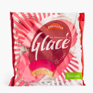 Echte Enkhuizer Glacé Roze Koeken 4 Stuks
