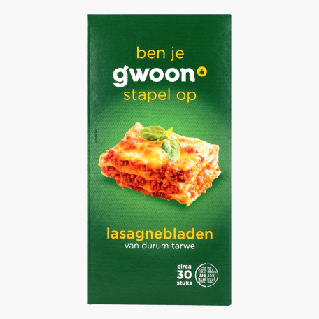 G'woon Lasagnebladen naturel 30st