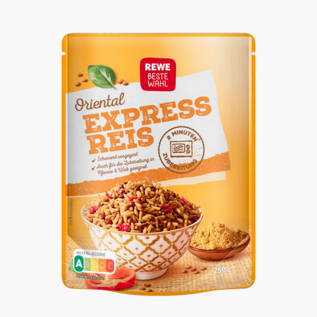 Rewe Beste Wahl Express Basmati Reis 250g order online!