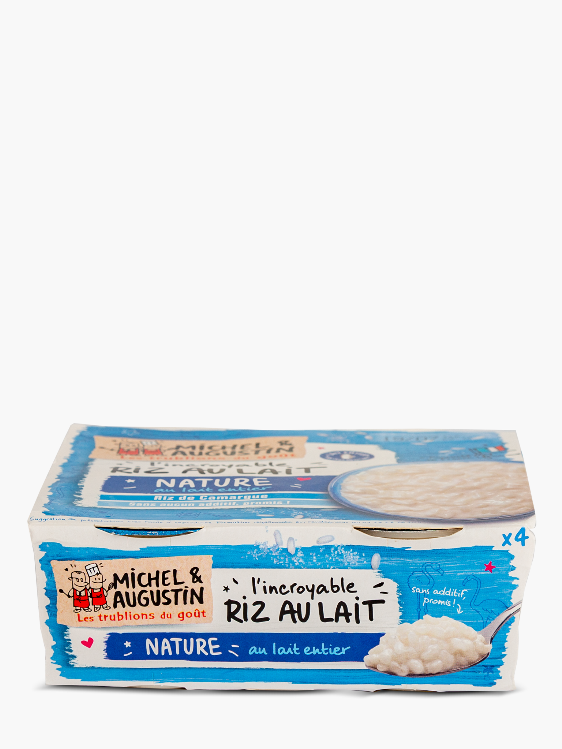 Riz Au Lait Michel Et Augustin Michel & Augustin - Riz au Lait nature (4x100g) commandez en ligne avec  Flink !