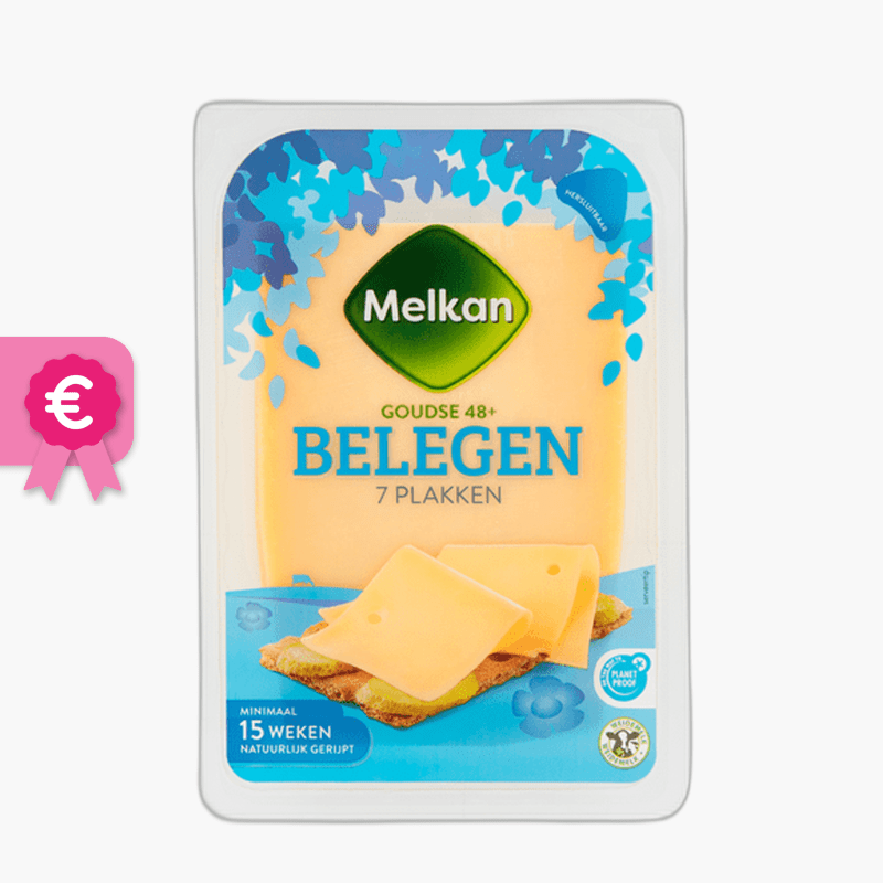 Melkan Gouda oud plakken 190g online bestellen! | Flink
