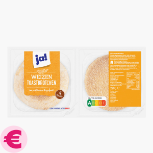 Ja! Toastbrötchen Weizen 6 Stk. 335g
