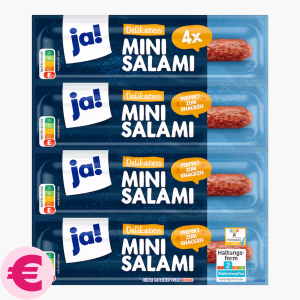 Ja! Delikatess Mini-Salami 4x25g