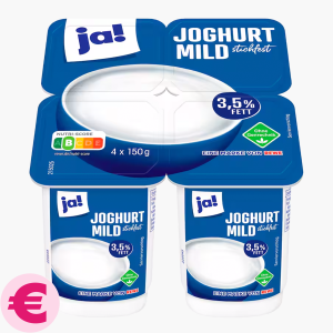 Ja! Vollmilch-Joghurt 4x150g