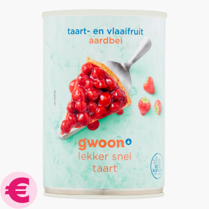 G'woon Vlaaifruit aardbeien 430g