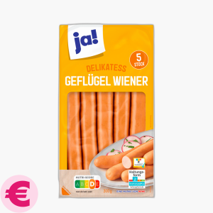 Ja! Geflügel-Wiener 300g