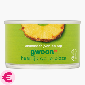 G'woon Ananasschijven op sap 230g