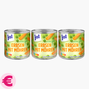 Ja! Erbsen und Möhren390g (3x130g)