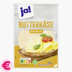 Ja! Butterkäse Scheiben 45% 400g