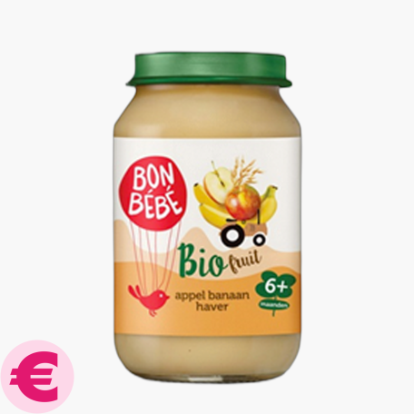 Bon Bebe 6M Appel Banaan Haver 200g Bio Bon Bebe 6M Appel Banaan Haver 200g Bio