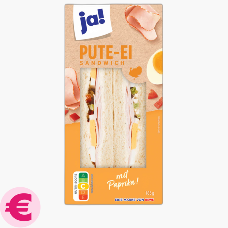 Ja! Sandwich Pute-Ei 185g
