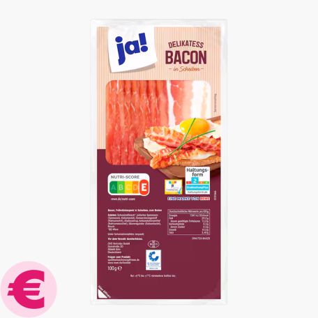 Ja! Delikatess-Bacon 100g