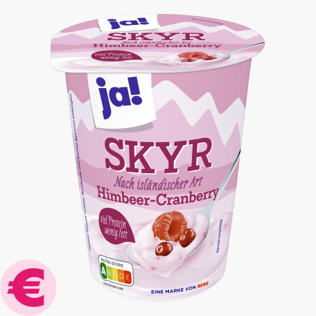 Ja! Skyr Himbeer-Cranberry 500g