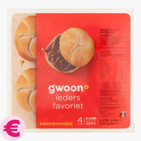 G'woon Kaiserbroodjes 200g