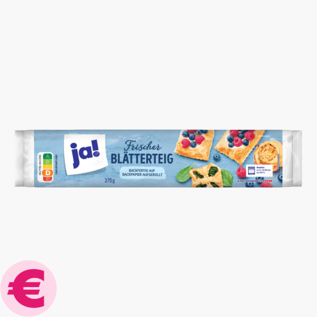 Ja! Frischer Blätterteig 275g