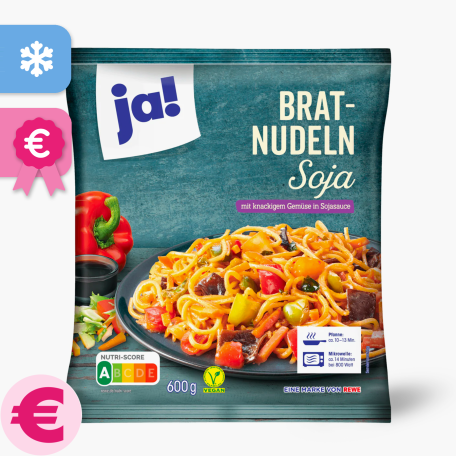 Ja! Bratnudeln Soja Vegan 600g