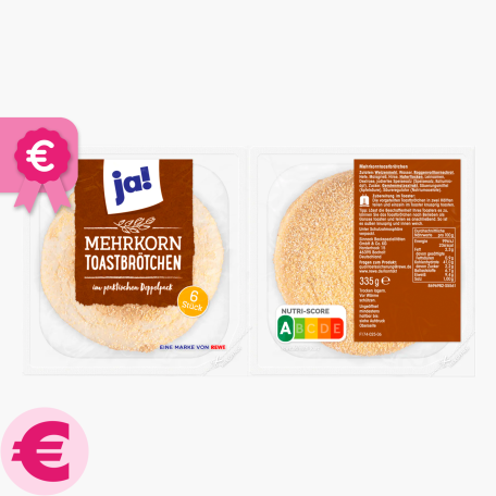 Ja! Mehrkorn Toastbrötchen 6 Stk. 335g
