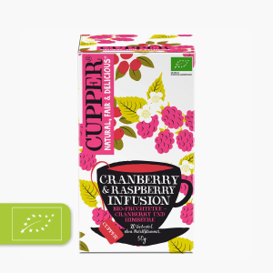 Cupper Bio Cranberry & Rasberry Infusion 50g (20 Beutel)