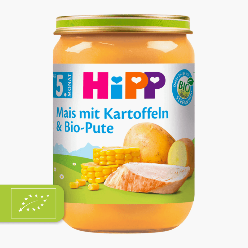 Hipp Bio Mais mit Kartoffeln und Pute 190g