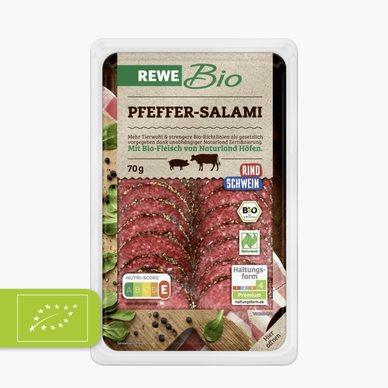 Rewe Bio Pfeffersalami 70g