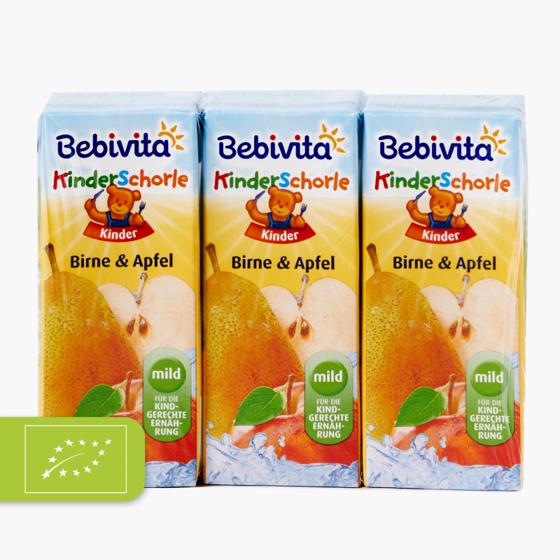 Bebivita Kinderschorle Birne und Apfel 3x200ml