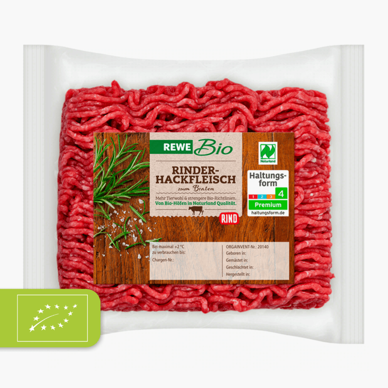 Rewe Bio Rinderhackfleisch 250g