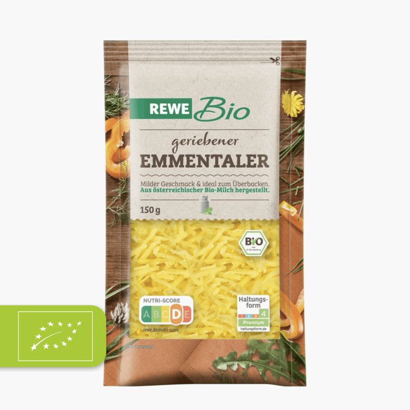 Rewe Bio Emmentaler Ger. 45% 150g