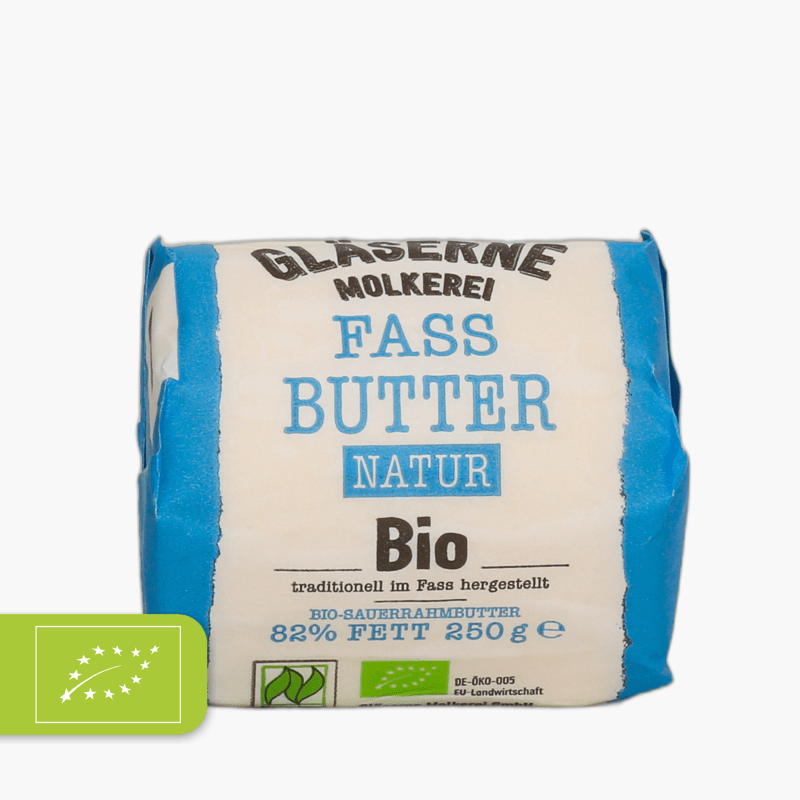 Bio Fassbutter Naturland Der Gläsernen Molkerei Wo Kaufen Gläserne Molkerei Bio Fassbutter gesalzen 250g order online! | Flink