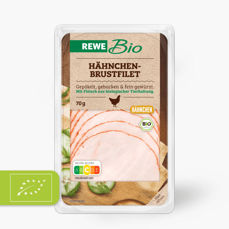 Rewe Bio Hähnchenbrustfilet 70g