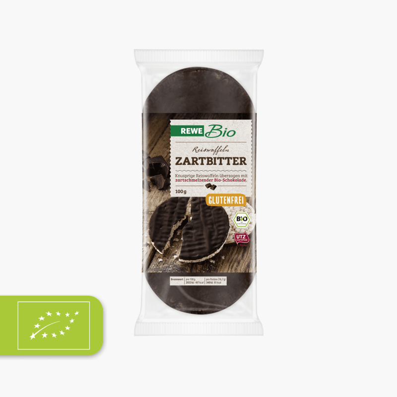 Rewe Bio Reiswaffeln Zartbitter 100g