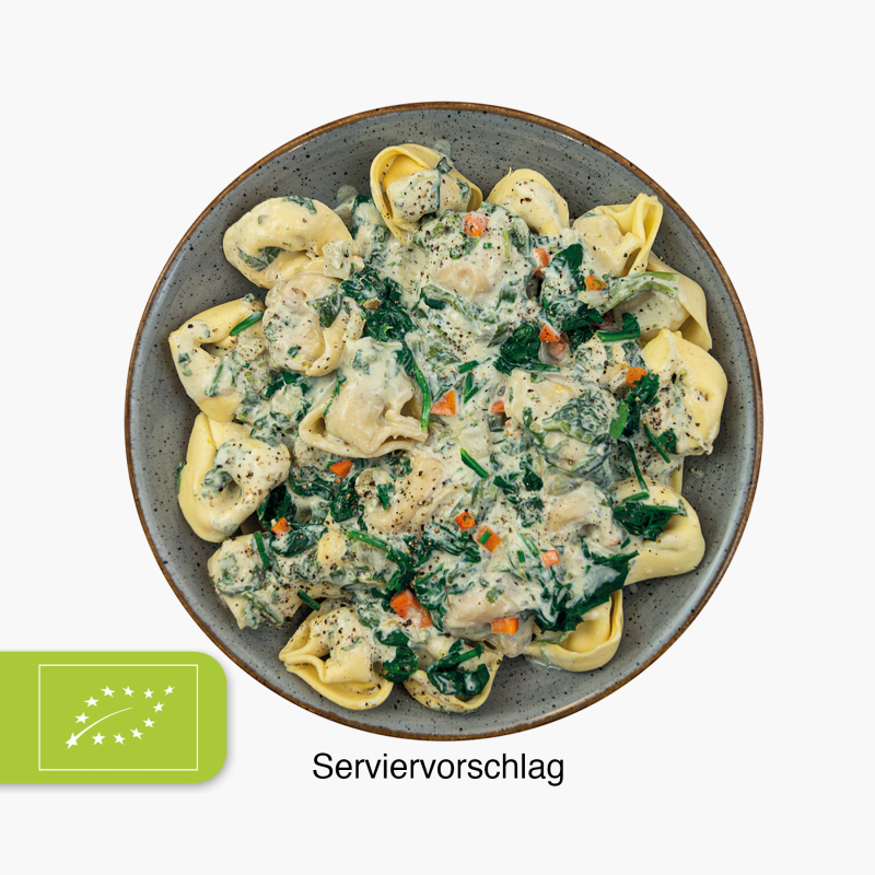 Planet V Bio Tortelloni in rahmiger Spinatsoße 400g