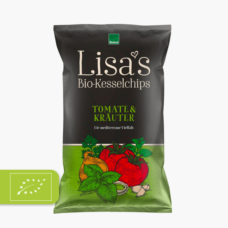 Lisa's Bio-Kesselchips Tomate & Kräuter 125g