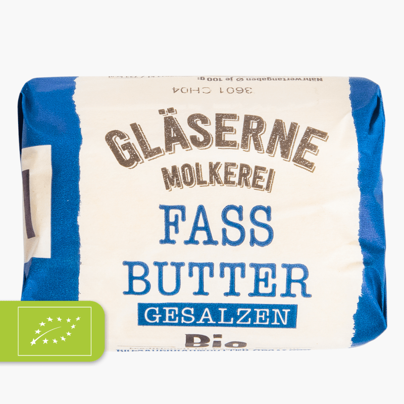 Gläserne Molkerei Bio Fassbutter gesalzen 250g