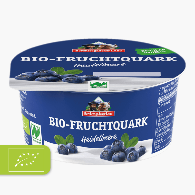 Berchtes. Land Bio Fruchtquark Heidelbeere 150g