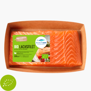 Deutsche See Bio Lachsfilet mit Haut 200g
