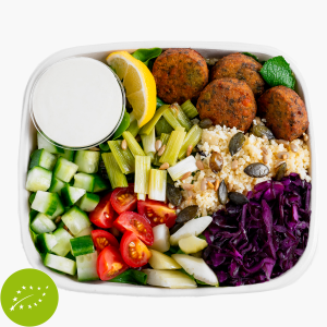 EAMgo Bio Salad Falafel & Greens mit Tahini-Lemon-Dressing 396g