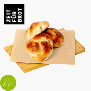 3 Stk. - Zeit für Brot Bio Rosinenknoten