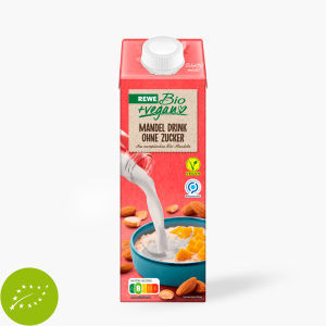 Rewe Bio + Vegan Mandeldrink ungesüßt 1l