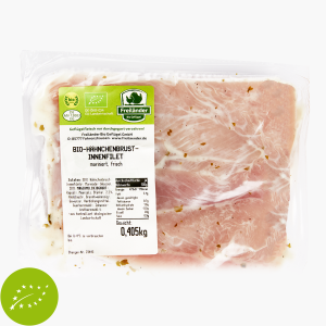 Bio Hähnchen Innenbrustfilet mariniert Joghurt Knoblauch ca. 350g