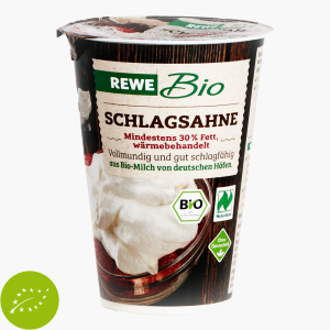 Rewe Bio Schlagsahne 30% Fett 200g