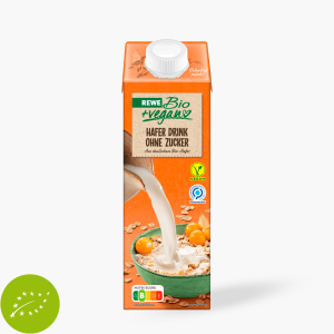 Rewe Bio + Vegan Hafer Drink ohne Zucker 1l