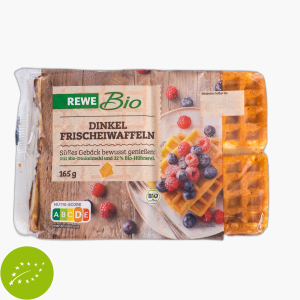 Rewe Bio Dinkel Frischeiwaffeln 165g