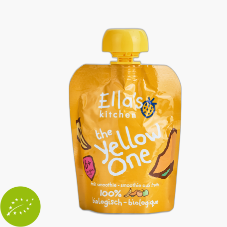 Ella's Kitchen Organic The Yellow One Fruit Smoothie 6+ Maanden 90g Ella's Kitchen Organic The Yellow One Fruit Smoothie 6+ Maanden 90g