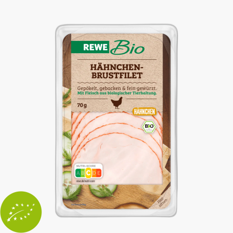 Rewe Bio Hähnchenbrustfilet 70g