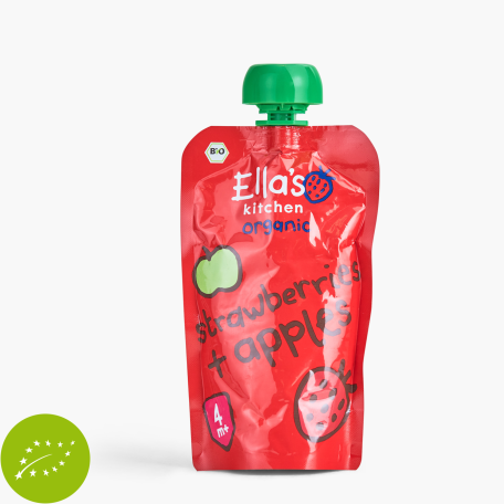 Ella's Kitchen Organic Strawberries & Apples 4+ Maanden 120g Ella's Kitchen Organic Strawberries & Apples 4+ Maanden 120g