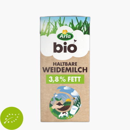Arla Bio Haltbare Weidemilch 3,8% Fett. 1l